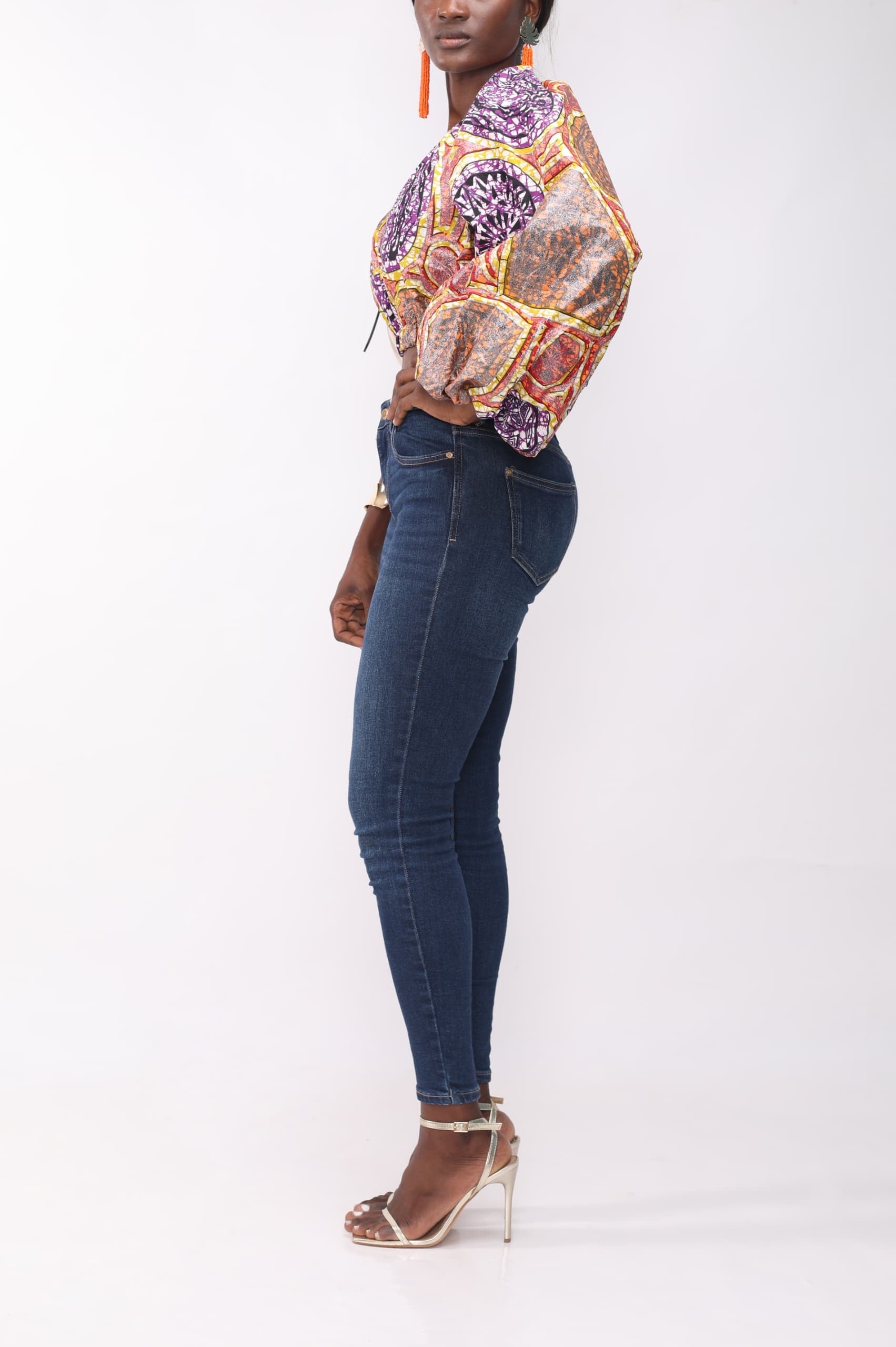 "Machinda" Asymmetric Crop Top