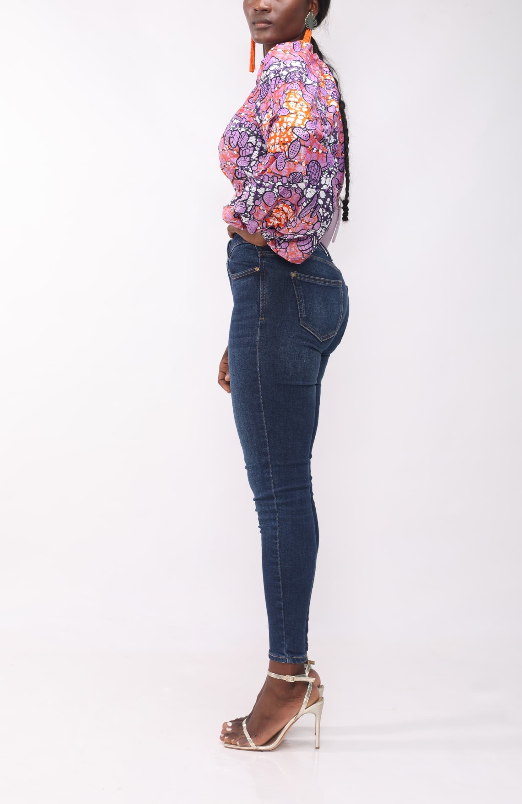 "Machinda" Asymmetric Crop Top