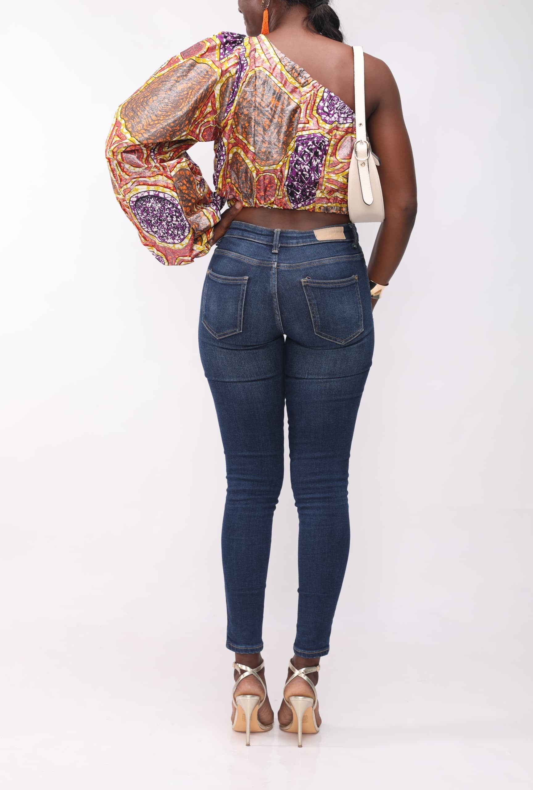 "Machinda" Asymmetric Crop Top