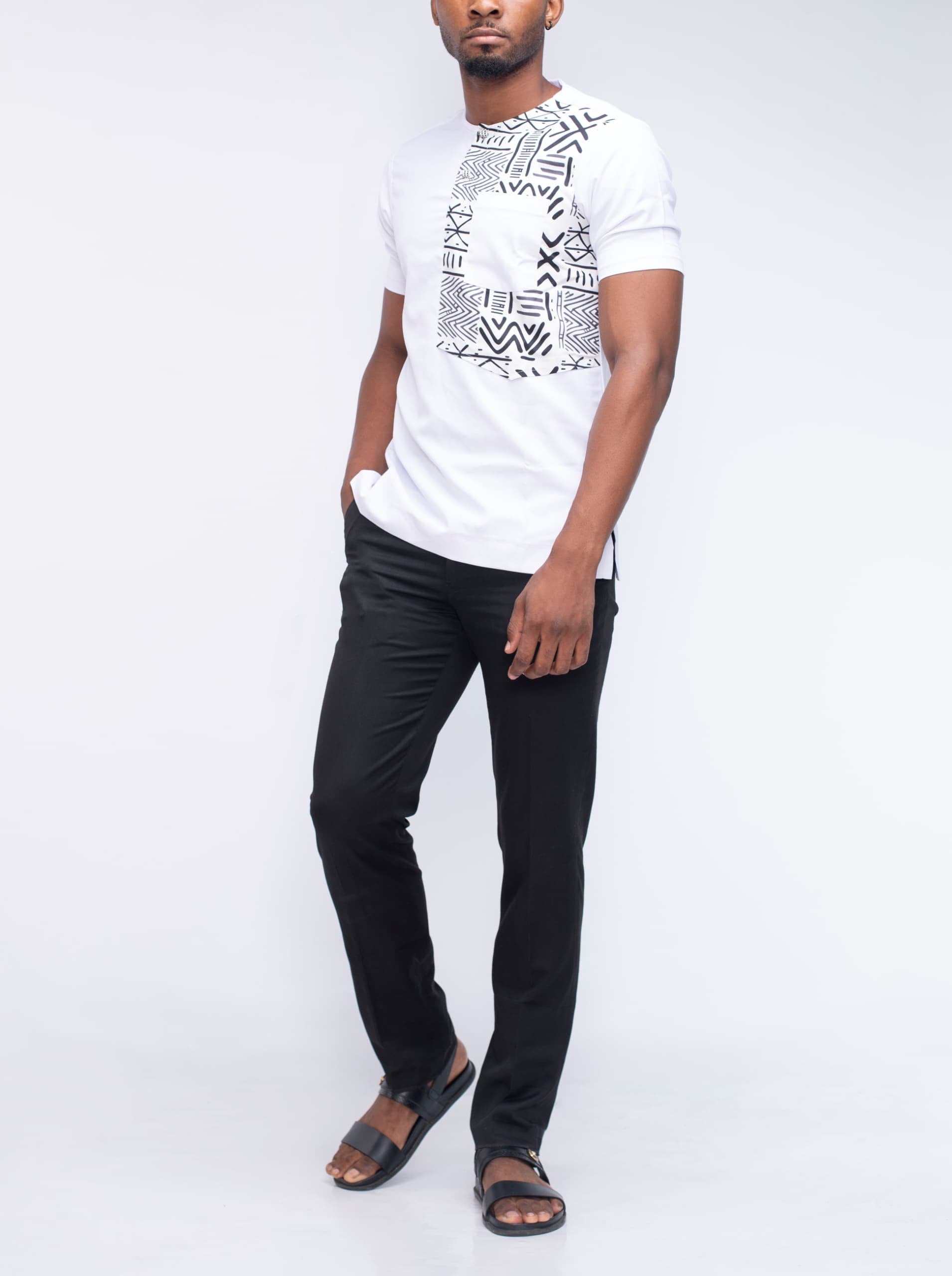 Short Sleeve Shirt With African Print