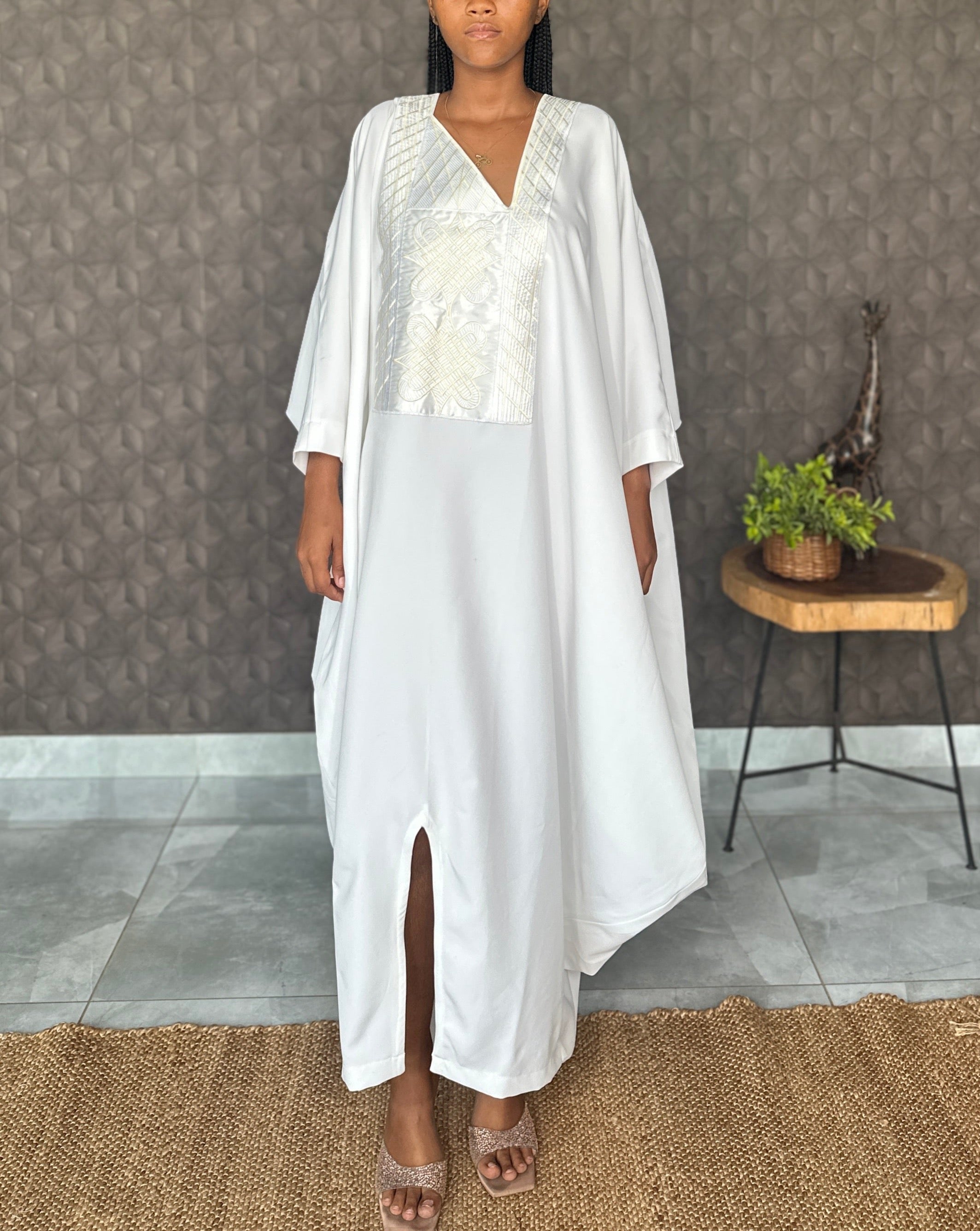 White Embroidered Bubu