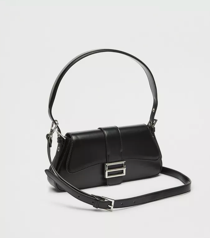 Buckle Detail Shoulder Bag