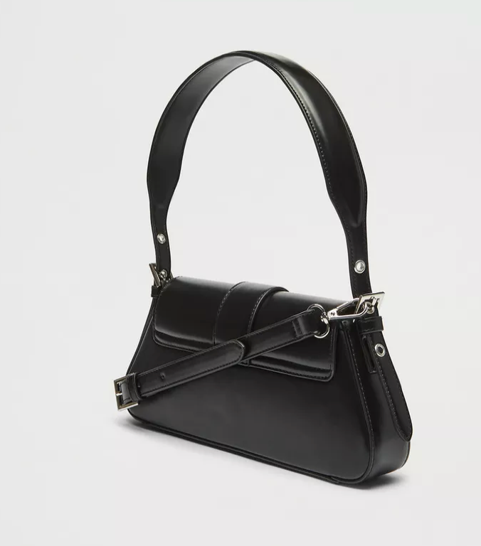 Buckle Detail Shoulder Bag